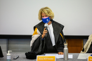 Il saluto della prof.ssa Anna Bottasso, in rappresentanza del Preside della Scuola di Scienze Sociali